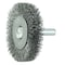 Weiler 2" Stem-Mounted Crimped Wire Radial Wheel, .008" Steel Fill, 1/4" Stem 17955 - alternate 2